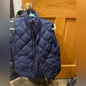 J crew navy vest